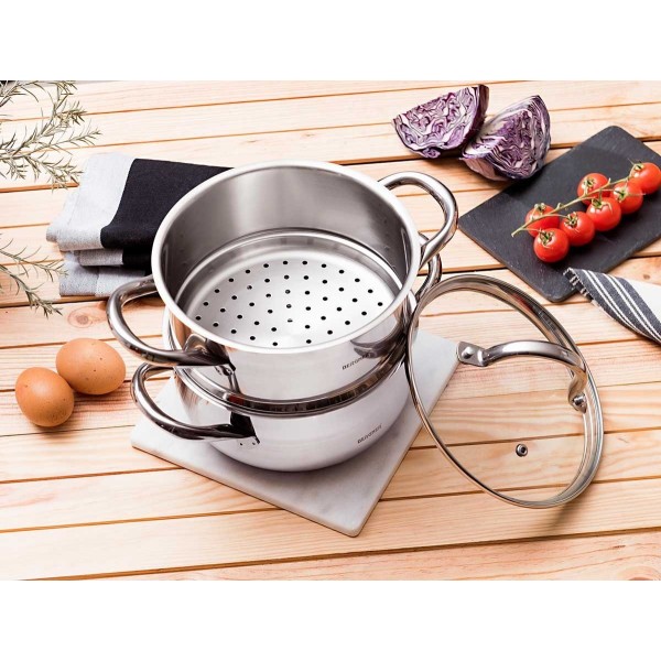 Пароварка Bergner Gourmet Line BG-6521 2,2 л для приготування на пару домашніх страв