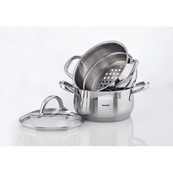 Пароварка Bergner Gourmet Line BG-6521 2,2 л для приготування на пару домашніх страв