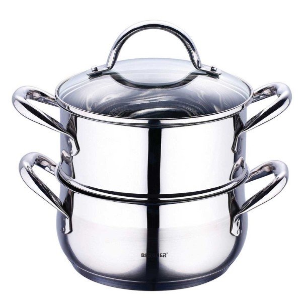 Пароварка Bergner Gourmet Line BG-6521 2,2 л для приготування на пару домашніх страв