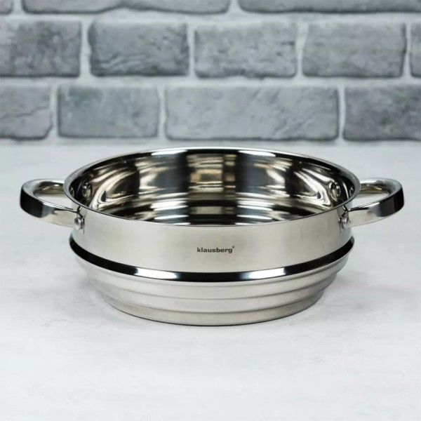 Пароварка Klausberg KB-7586 для каструль 16/18/20 см, універсальне рішення для приготування їжі на пару