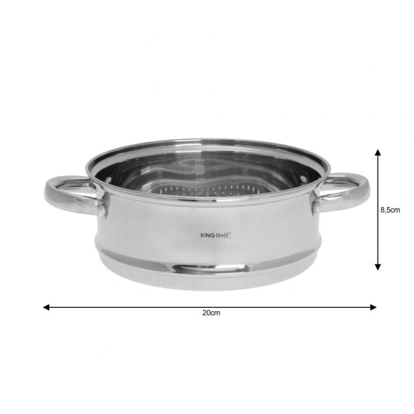 Пароварка-вкладка Kinghoff KH-1534, 20 см — для приготування на парі в каструлі