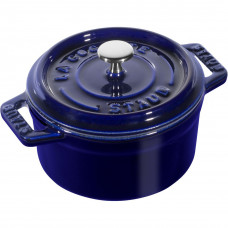 STAUB MINI COCOTTE Міні-каструля з чавуну круглого кольору 250 мл, синя