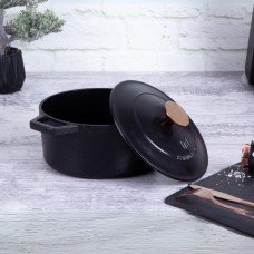 Garnek żeliwny BerlingerHaus BH-6491 2,7L z pokrywką 20 cm do gotowania