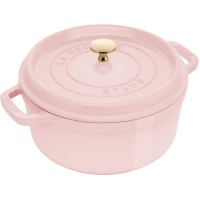 Каструля STAUB La Cocotte кругла 5.2 л, чавунна, для тушкування й запікання, рожевa