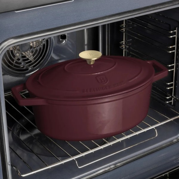 Чавунний каструля BerlingerHaus Leonardo BH-6543, 4,65 л, для тушкування та варіння