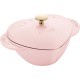 Каструля Staub Special Cocotte серце 1.75 л, чавунна, для тушкування і подачі, рожева