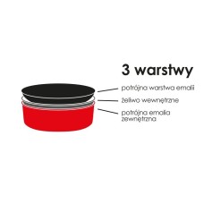 Каструля чавунна Verdeluxe Gęsiarka емальована 4,7 л для готування страв