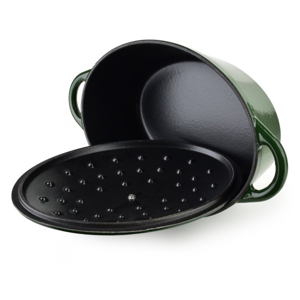 Каструля чавунна Verdeluxe Gęsiarka емальована 4,7 л для готування страв