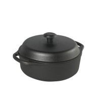 Каструля SKEPP Garnek żeliwny 3l, з чавунною кришкою — для тушкування й запікання (3 л)