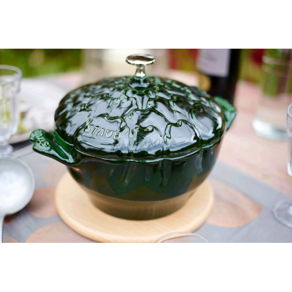 STAUB SPECIAL COCOTTE Круглий чавунний горщик для артишоків 3 л, зелений