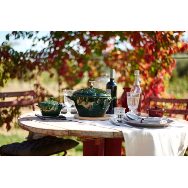 STAUB SPECIAL COCOTTE Круглий чавунний горщик для артишоків 3 л, зелений