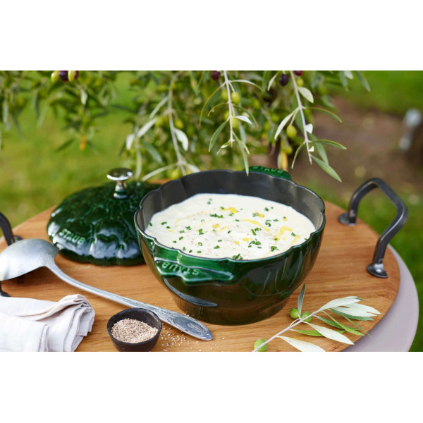 STAUB SPECIAL COCOTTE Круглий чавунний горщик для артишоків 3 л, зелений