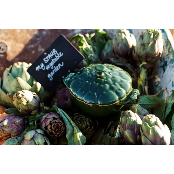 STAUB SPECIAL COCOTTE Круглий чавунний горщик для артишоків 3 л, зелений