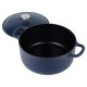 Garnek żeliwny, LITINA ORION 113348 — 26 cm, 5.2 L, z pokrywką, emaliowany, indukcja
