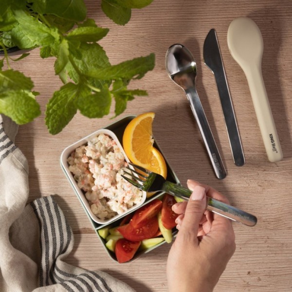 Komplet sztućców, Kinghoff KH-1954, do lunch boxów w etui, 3 elementy