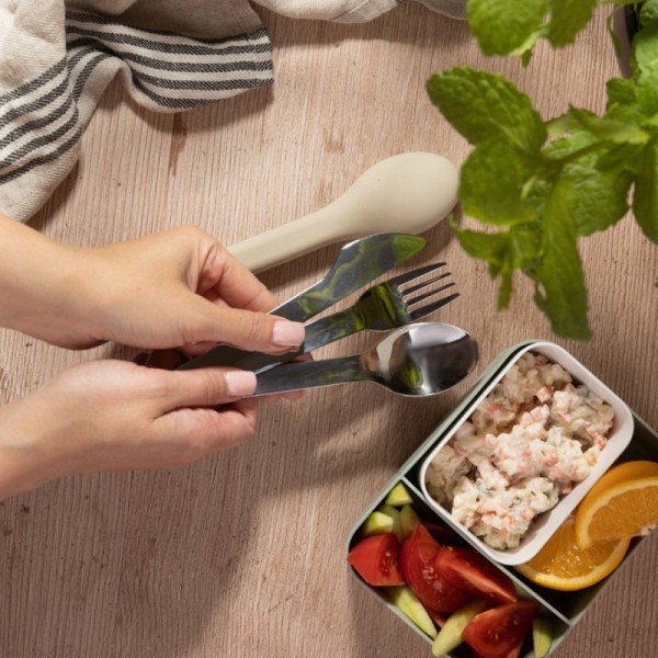 Komplet sztućców, Kinghoff KH-1954, do lunch boxów w etui, 3 elementy