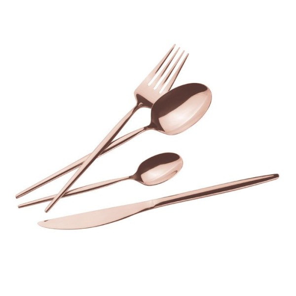 Комплект столових приборів BerlingerHaus RoseGold BH-3068, 24 предмети для сервірування та щоденного використання