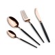 Комплект столових приладів BerlingerHaus Rose Gold Collection 24 предмети для сервірування їжі BH-3073