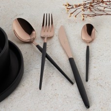 Комплект столових приладів BerlingerHaus Rose Gold Collection 24 предмети для сервірування їжі BH-3073