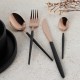 Комплект столових приладів BerlingerHaus Rose Gold Collection 24 предмети для сервірування їжі BH-3073