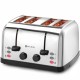 Тостер Domotec Toster опікальний для 4 сендвічів, 3 режими, 7 рівнів нагріву, 1500 Вт