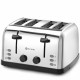 Тостер Domotec Toster опікальний для 4 сендвічів, 3 режими, 7 рівнів нагріву, 1500 Вт