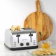 Тостер Domotec Toster опікальний для 4 сендвічів, 3 режими, 7 рівнів нагріву, 1500 Вт