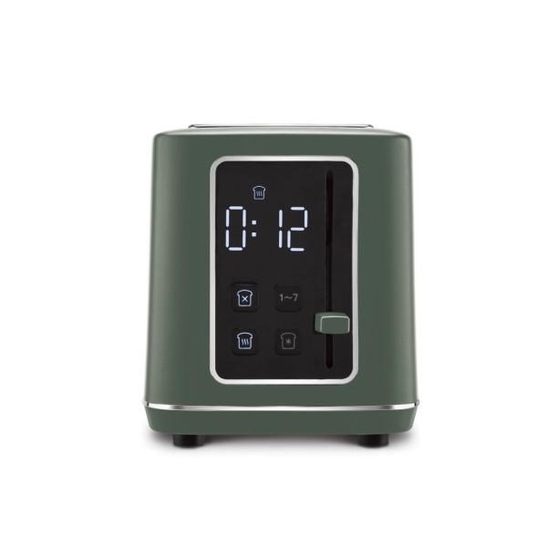 Тостер домашній BerlingerHaus Matte Green Collection BH-9665 цифровий для швидкого смаження тостів