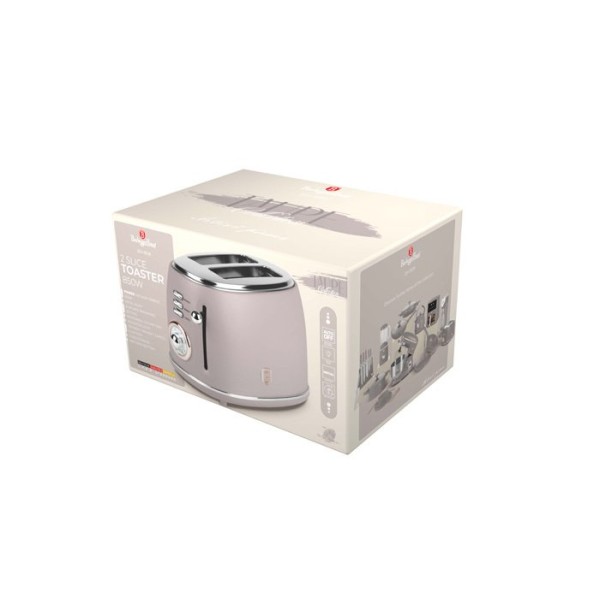 Тостер для дому BerlingerHaus Taupe BH-9518, 850 Вт, швидке приготування тостів
