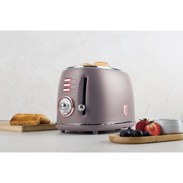 Тостер для дому BerlingerHaus Taupe BH-9518, 850 Вт, швидке приготування тостів