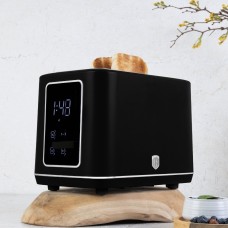 Тостер BerlingerHaus Matte Black Collection BH-9660 цифровий для швидкого приготування сніданку