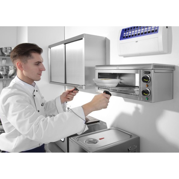 Тостер гастрономічний Hendi 264119 опіквач саламандер з таймером 30хв, 2000Вт, настінний монтаж