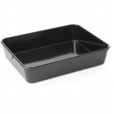 Pojemnik taca na mięso i żywność z melaminy 280x210x60mm czarny - Hendi 568804