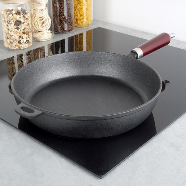 Patelnia żeliwna VILDE 199043 CAST LINE — duża 30 cm, ciężka, do indukcji