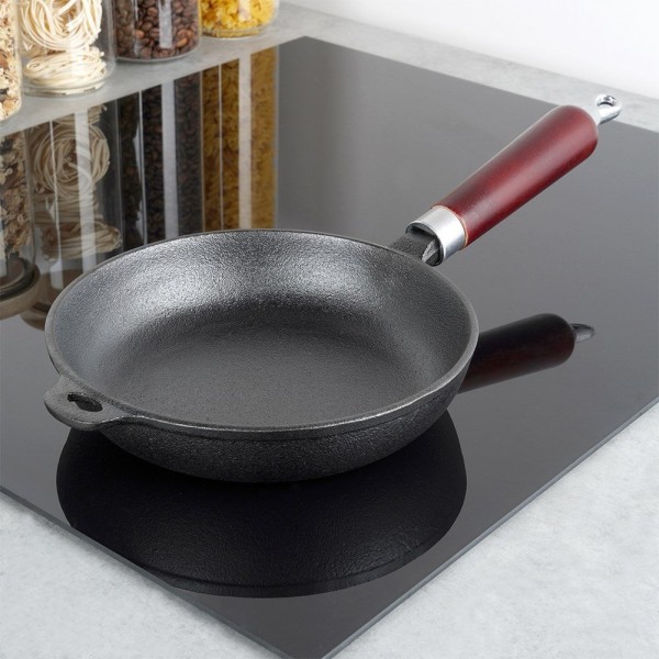 Patelnia żeliwna VILDE CAST LINE 20 cm, na indukcję, ciężka, do smażenia