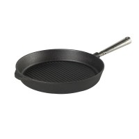 Пательня SKEPP Professional 28 см, гриль із чавуну — для стейків і овочів на плиті/грилі