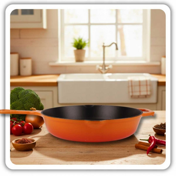 Пательня чавунна HAGE ORANGE (26 см)