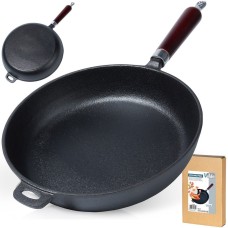 Patelnia żeliwna VILDE CAST LINE 28 cm — ciężka, na indukcję