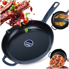 Patelnia żeliwna, LITINA Orion 113219, emaliowana, 28 cm, do kuchenek indukcyjnych