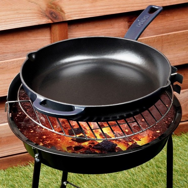 Patelnia żeliwna, LITINA Orion 113219, emaliowana, 28 cm, do kuchenek indukcyjnych