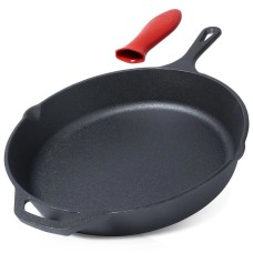 Patelnia żeliwna Cast Line 199036 30 cm z silikonową nakładką do smażenia