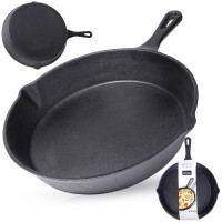 Пательня LITINA Orion 25 см, чавунна важка для індукції, для смаження/запікання