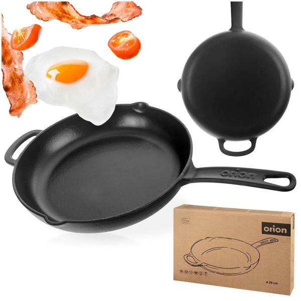 Patelnia żeliwna emaliowana Orion 113218 (26 cm)