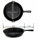 PATELNIA ŻELIWNA GRILLOWA HAGE 26cm INDUKCJA