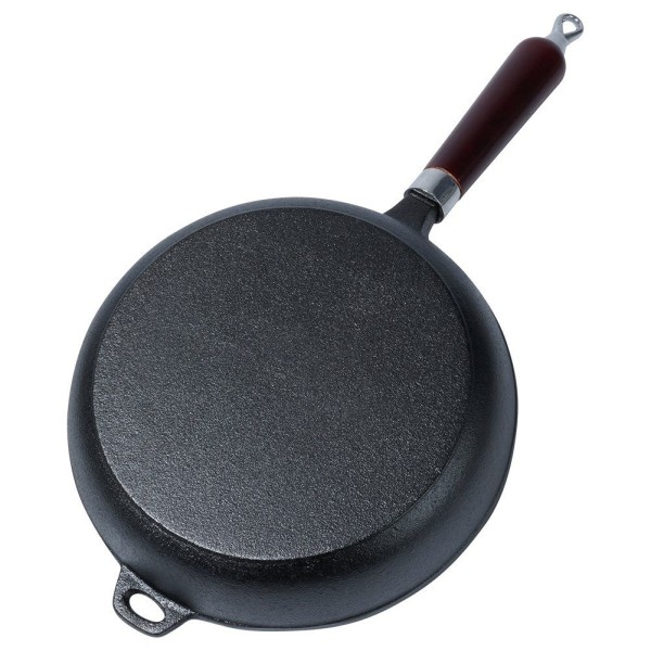 Patelnia żeliwna VILDE CAST LINE 24 cm — na indukcję, ciężka, do smażenia