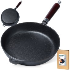 Patelnia żeliwna VILDE CAST LINE 24 cm — na indukcję, ciężka, do smażenia