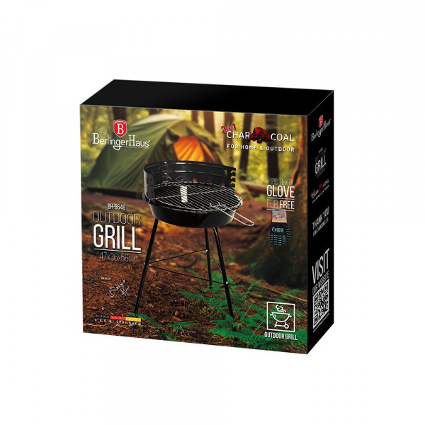 Grill węglowy Berlinger haus BH-8648 (okrągły)