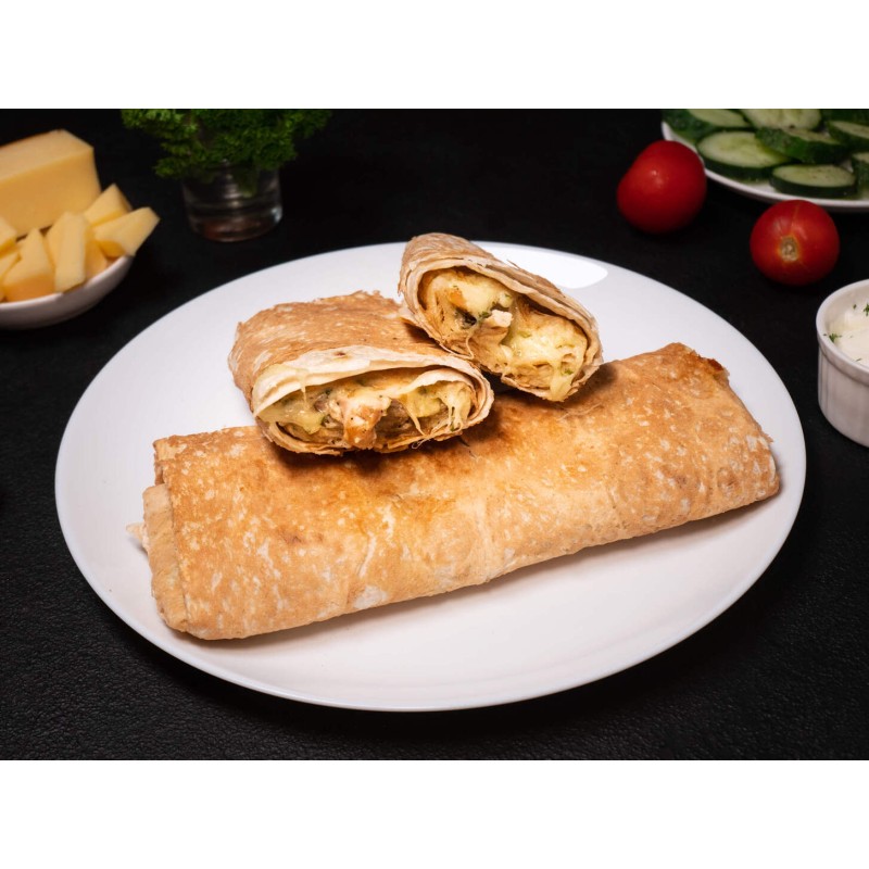 Лаваш з печеною куркою та сиром 250г