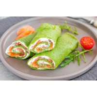 Naleśniki szpinakowe z serkiem śmietankowym i łososiem 510g