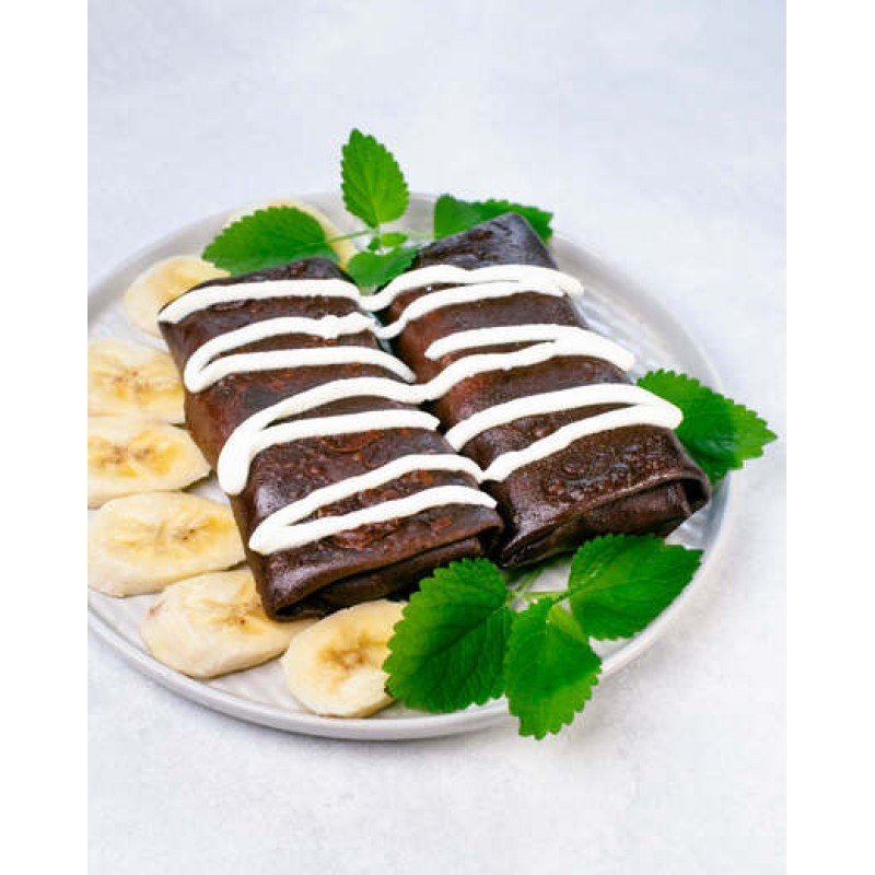 Naleśniki czekolad. z serem, bananem i pastą czekolad. 600g